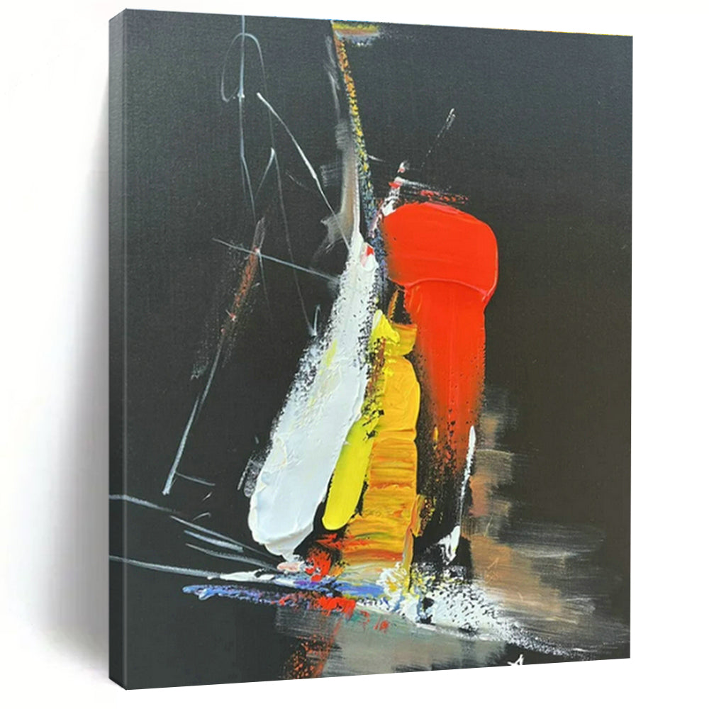 Custom Hand-Painted Abstract Painting for Cottage Living Room Coffee Table Wall and Bedroom Nightstand Wall DLZ1694