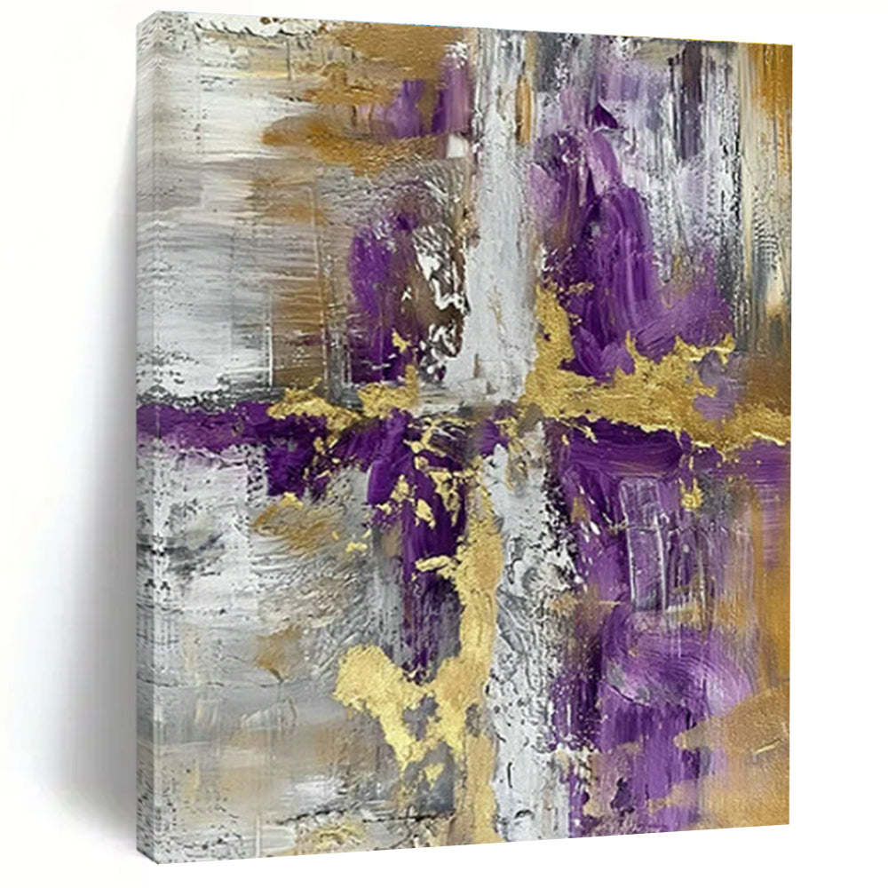 Handmade Abstract Wall Art for Cottage Living Room Record Player Wall and Bedroom Book - Stacking Niche DLZ1729