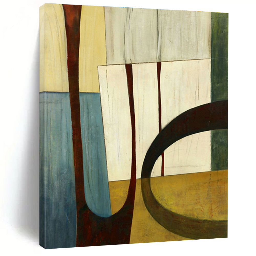 Hand-Painted Modern Abstract Decorative Painting, a Stylish Upgrade for Dining Room and Corridor DLZ0956
