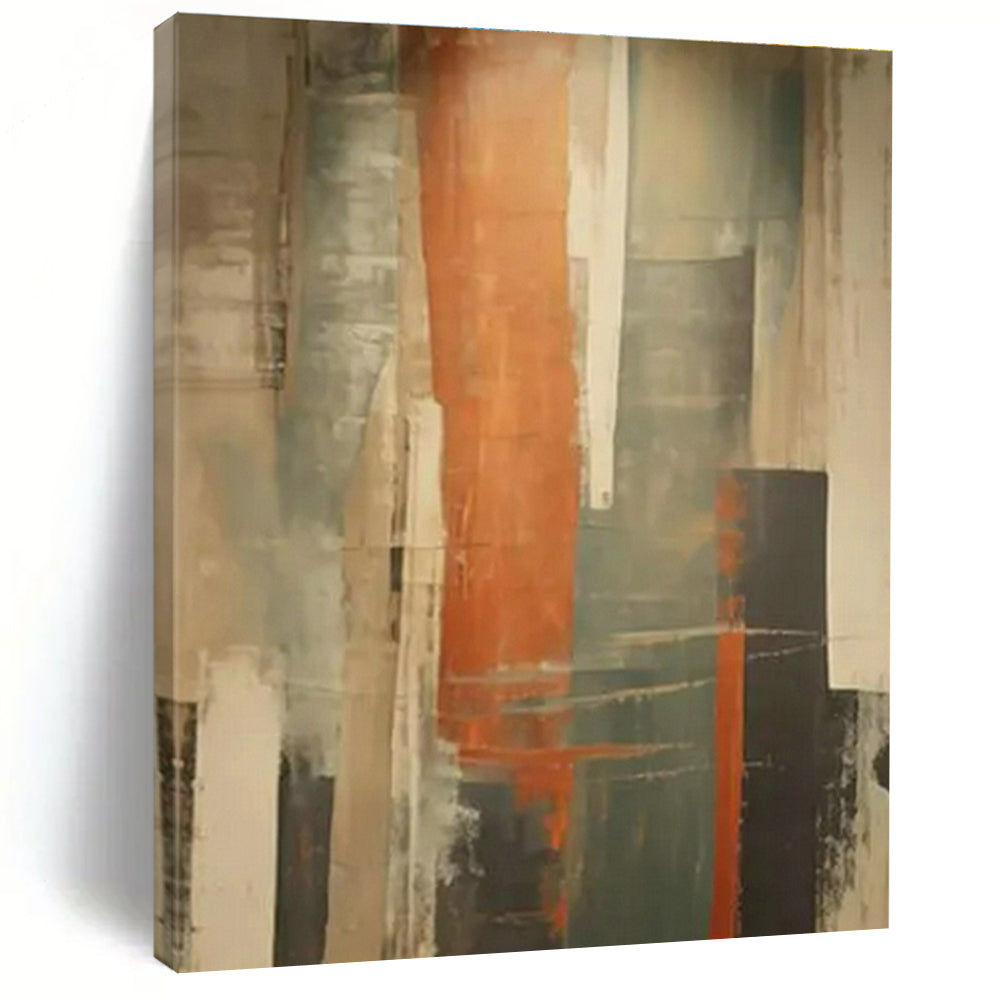 Original Handmade Abstract Canvas for Cottage Dining Room Sideboard Wall and Entryway Dog Leash Hook Area DLZ1695