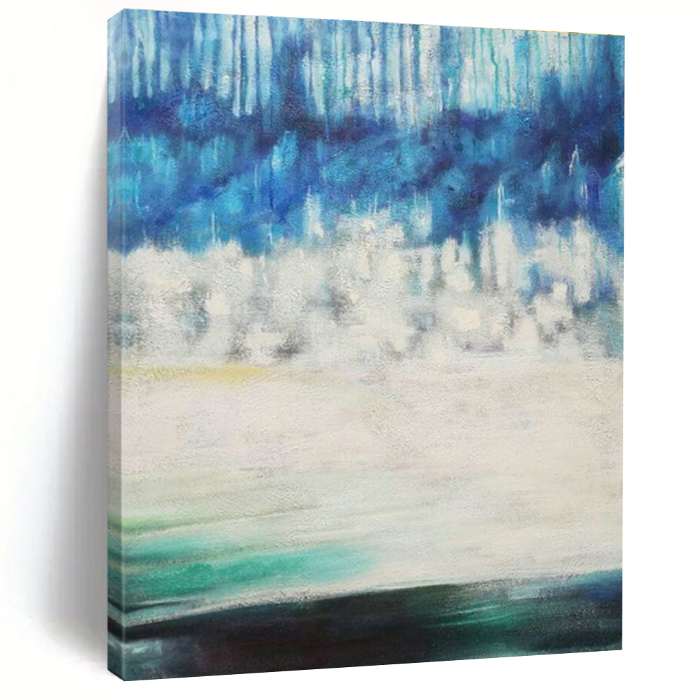 Grand - Scale Custom Hand - Painted Abstracts for Cottage Living Room & Bedroom Nooks DLZ0575
