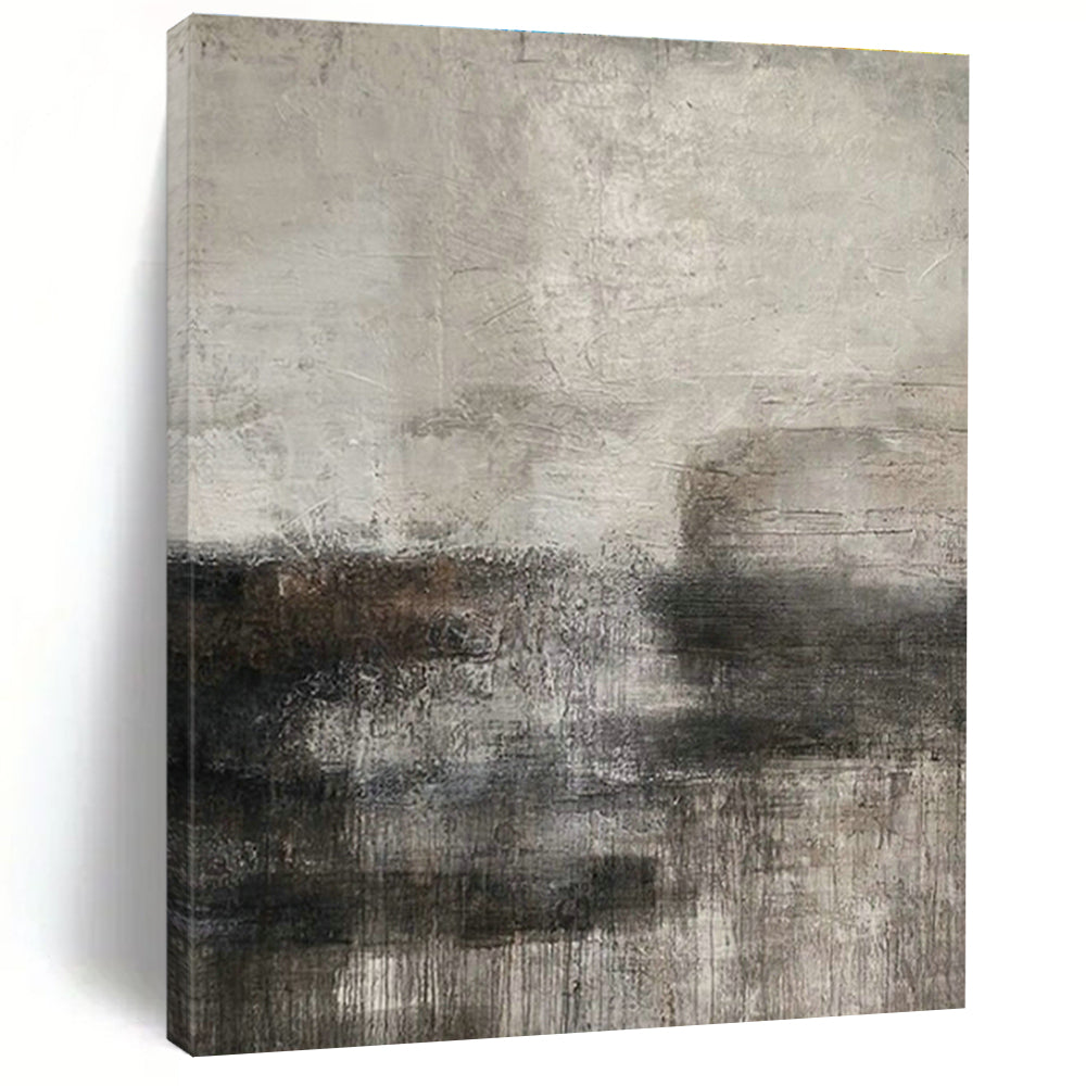 Large Customizable Hand-Painted Abstract Canvas for Living Room Wall Sconce Niche and Bedroom Bedside Table Wall DLZ1858