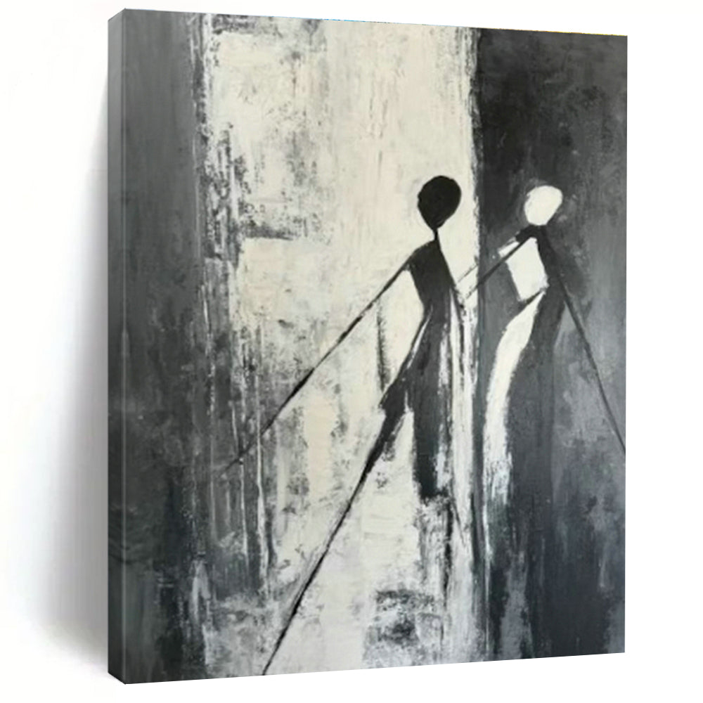 Oversized Hand - Painted Abstract Canvases for Dining Room and Office DLZ0628