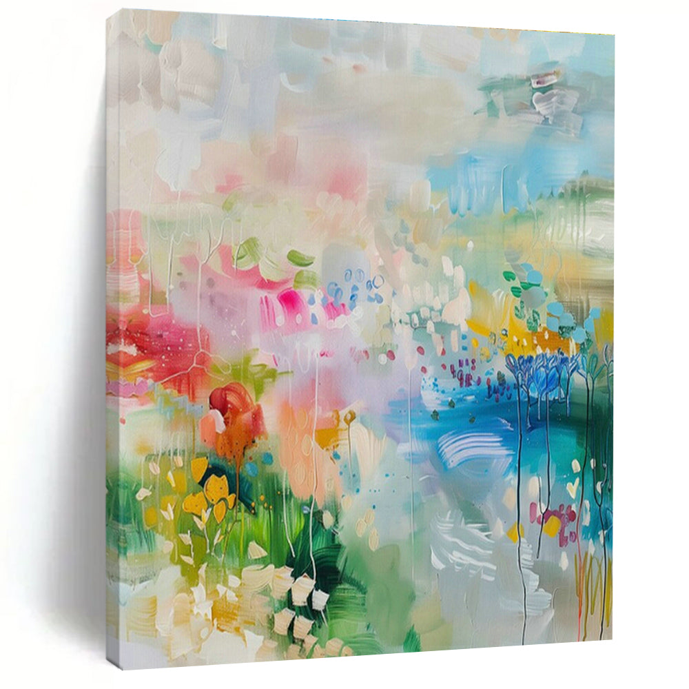Grandiose Custom-Formulated Handmade Abstract Painting for Bedroom & Living Room DLZ2089