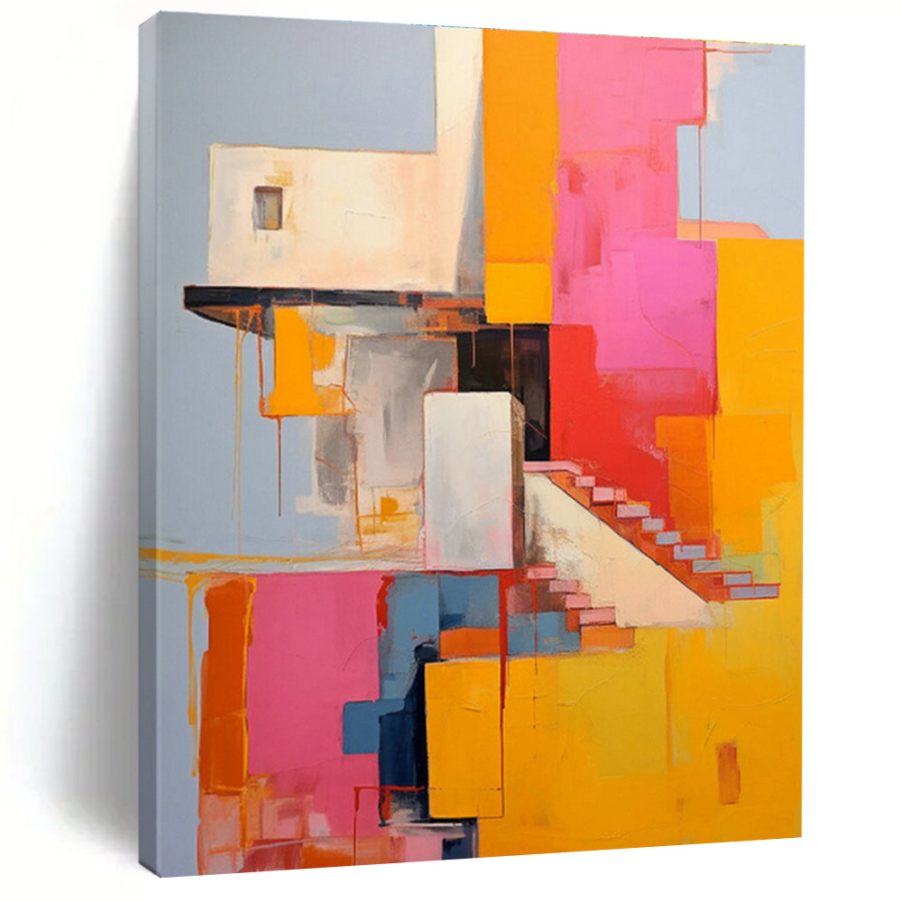 Hand - Painted Grand - Sized Abstract Creation for Dining Room & Bedroom DLZ1330