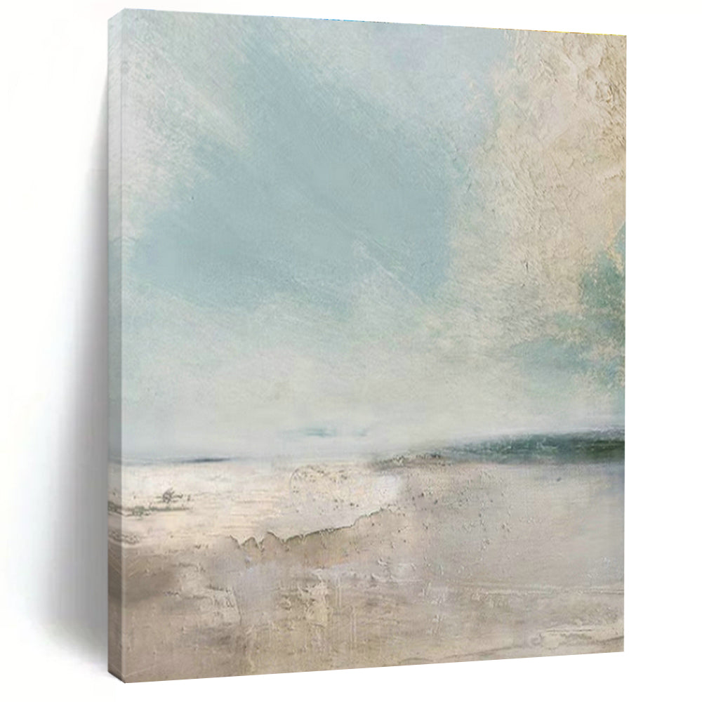 Oversized Custom Hand-Painted Abstract Art for Cottage Hallway Umbrella Stand Wall and Office Printer Station Wall DLZ2005