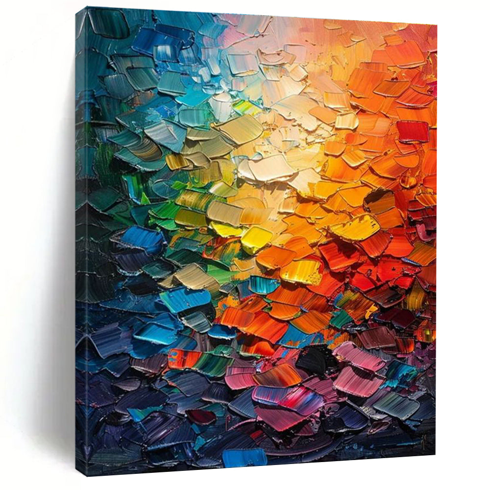 Large Custom Handmade Abstract Painting for Bedroom & Living Room DLZ2255