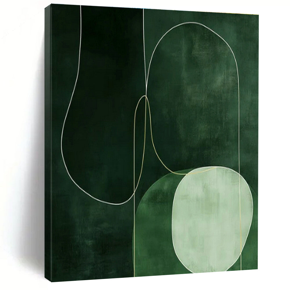 Large Customizable Hand-Painted Abstract Canvas for Dining Room Buffet Area and Office Conference Wall DLZ1834