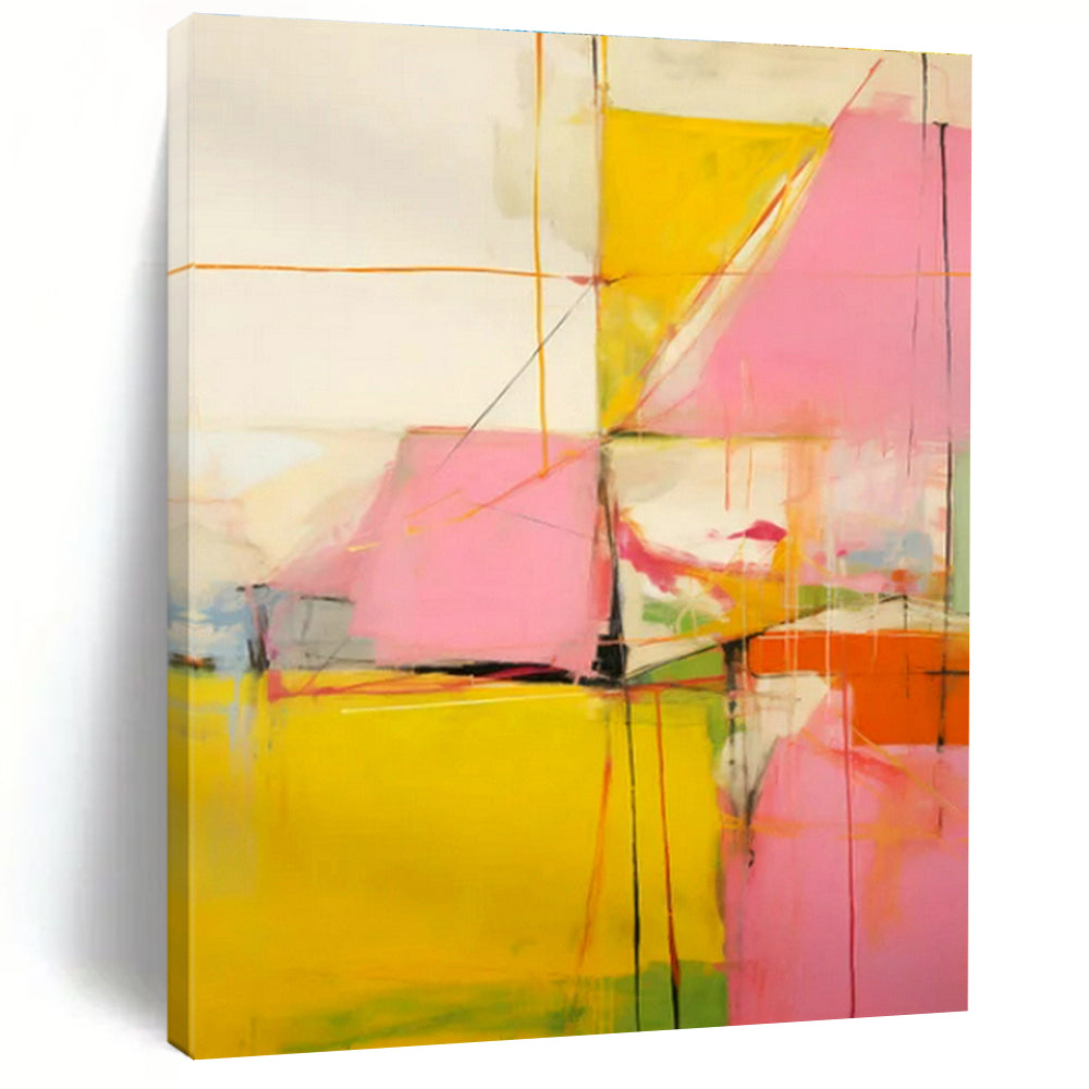 Original Hand-Painted Abstract Painting for Cottage Bedroom Slipper Rack Wall & Hallway Umbrella Stand Top Wall DLZ1760