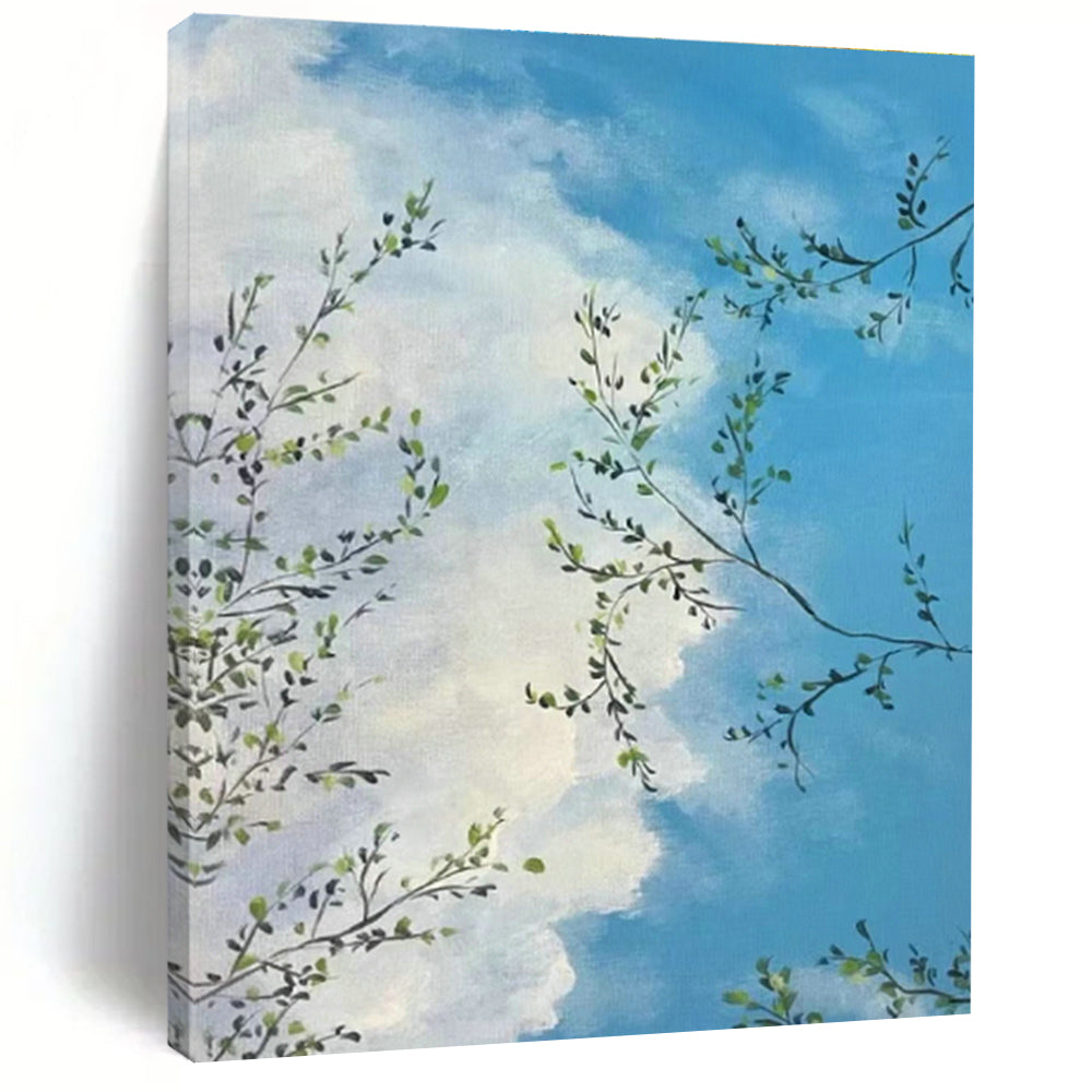 Oversized Abstract Hand - Painted Murals for Living Room Open - Shelf Kitchenettes & Entryway Umbrella Stands DLZ0604