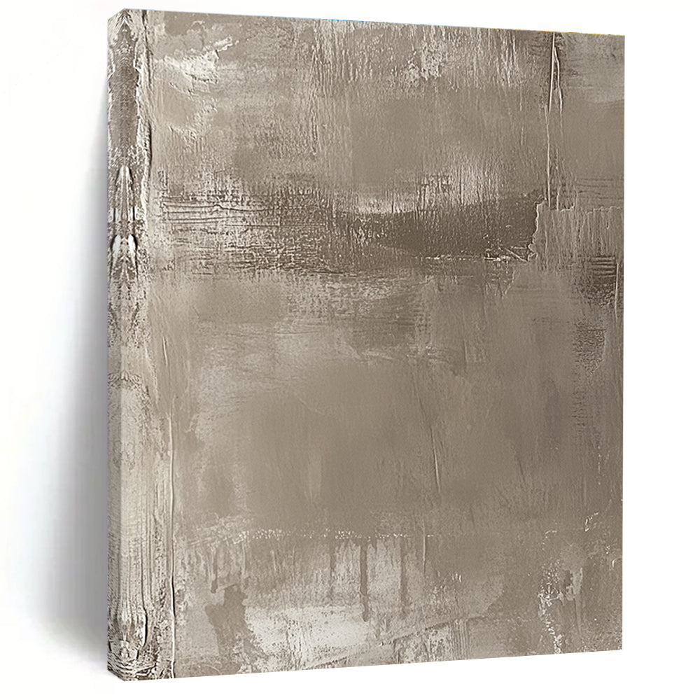 Beige Textured Abstract Painting with Earthy Tones GER103