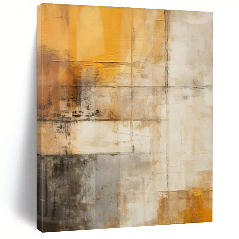 Large Customizable Hand-Painted Abstract Art for Living Room Media Wall and Entryway Console Table Backdrop DLZ1956