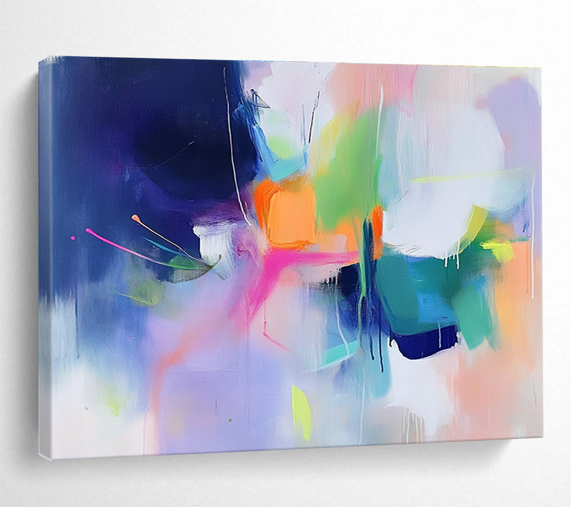 Colorful Abstract Fusion Painting with Vivid Hues DYP470