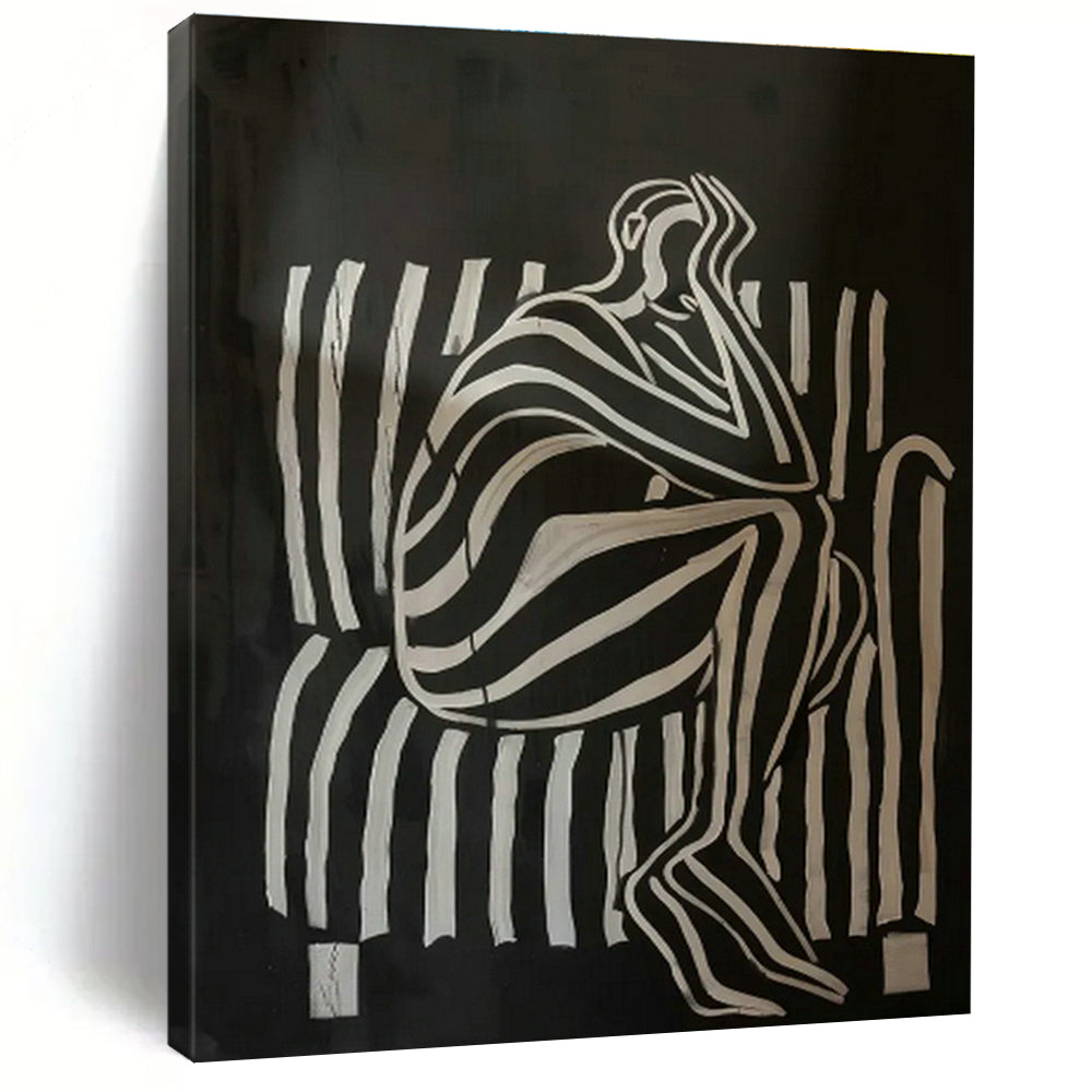 Custom Hand - Painted Abstract Art for Cottage Entryway Pet Feeding Stations & Living Room TV Console Tables DLZ0700