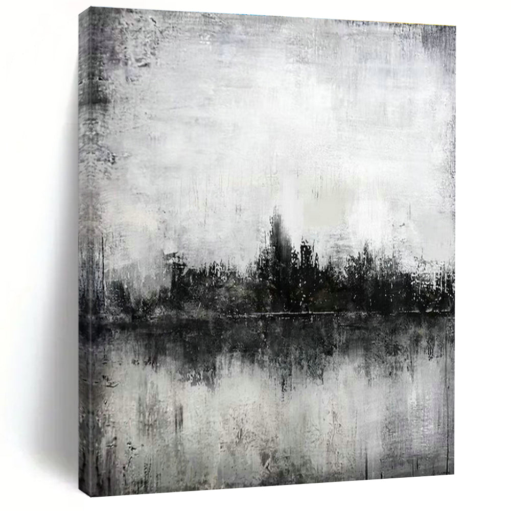Oversized Custom Hand-Painted Abstract Art for Cottage Hallway Umbrella Stand Base Wall and Office Equipment Storage Wall DLZ1993