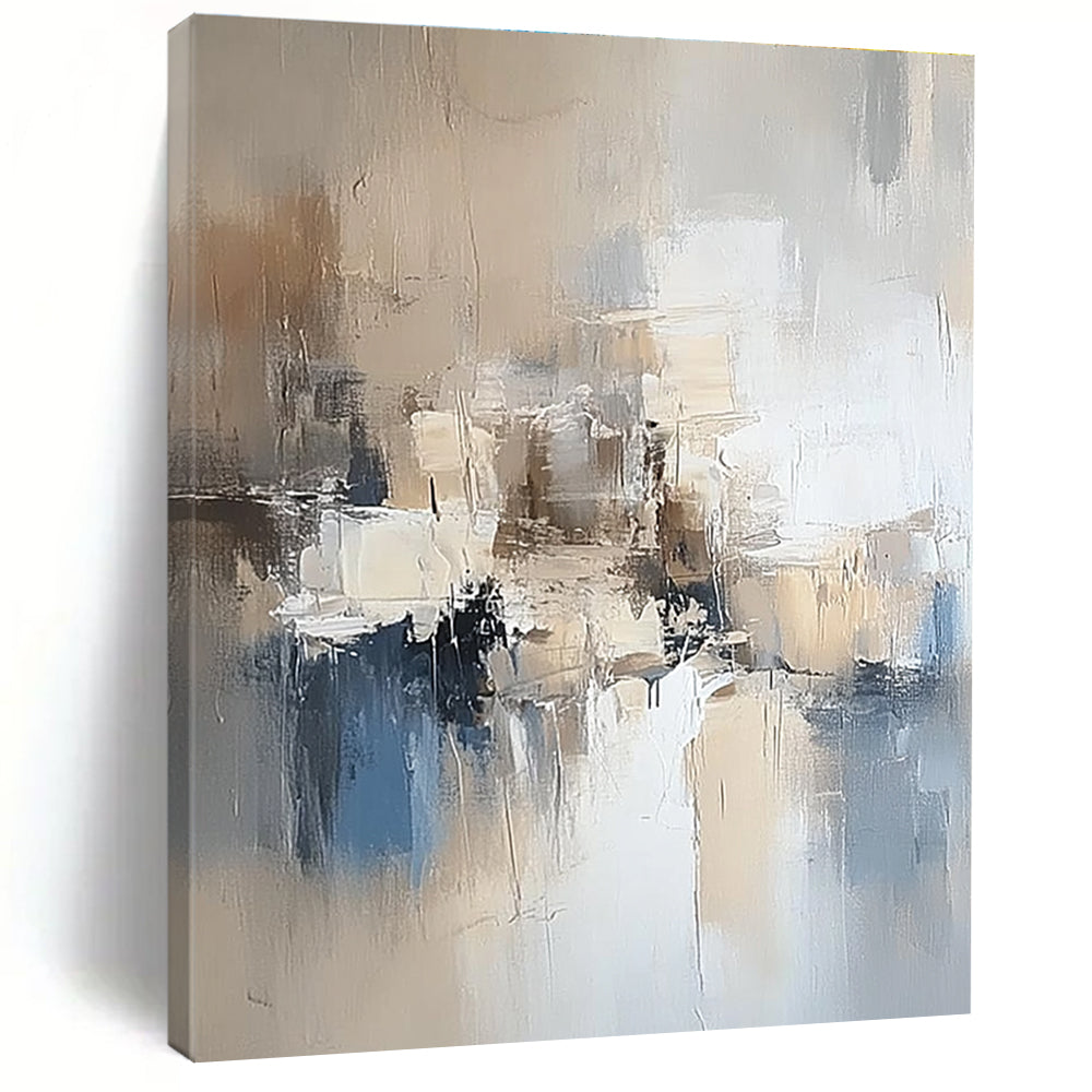 Neutral Tones Abstract Painting with Subtle Shifts GER801