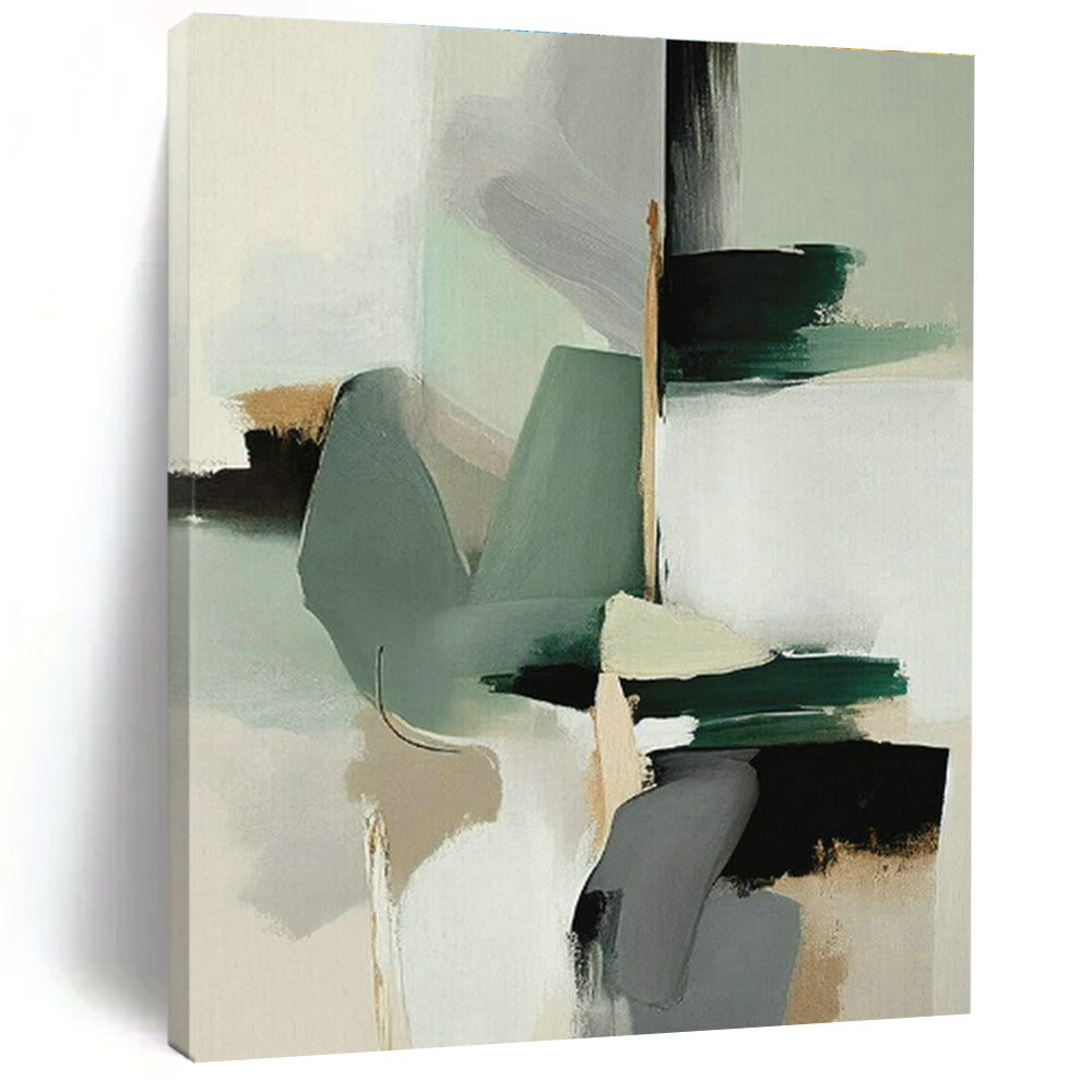 Original Hand-Painted Abstract Painting for Cottage Living Room and Cottage Hallway DLZ1640