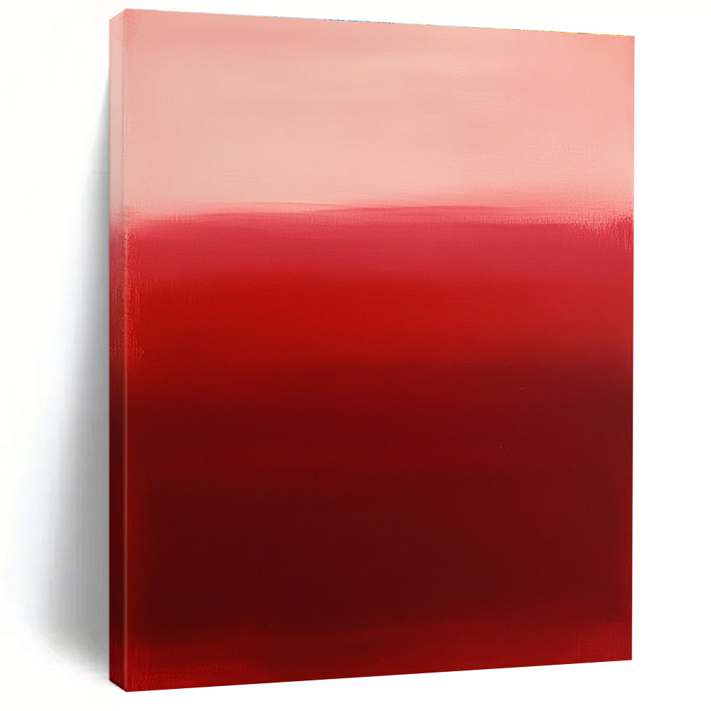 Red Gradient Abstract Painting with Smooth Transitions GER167
