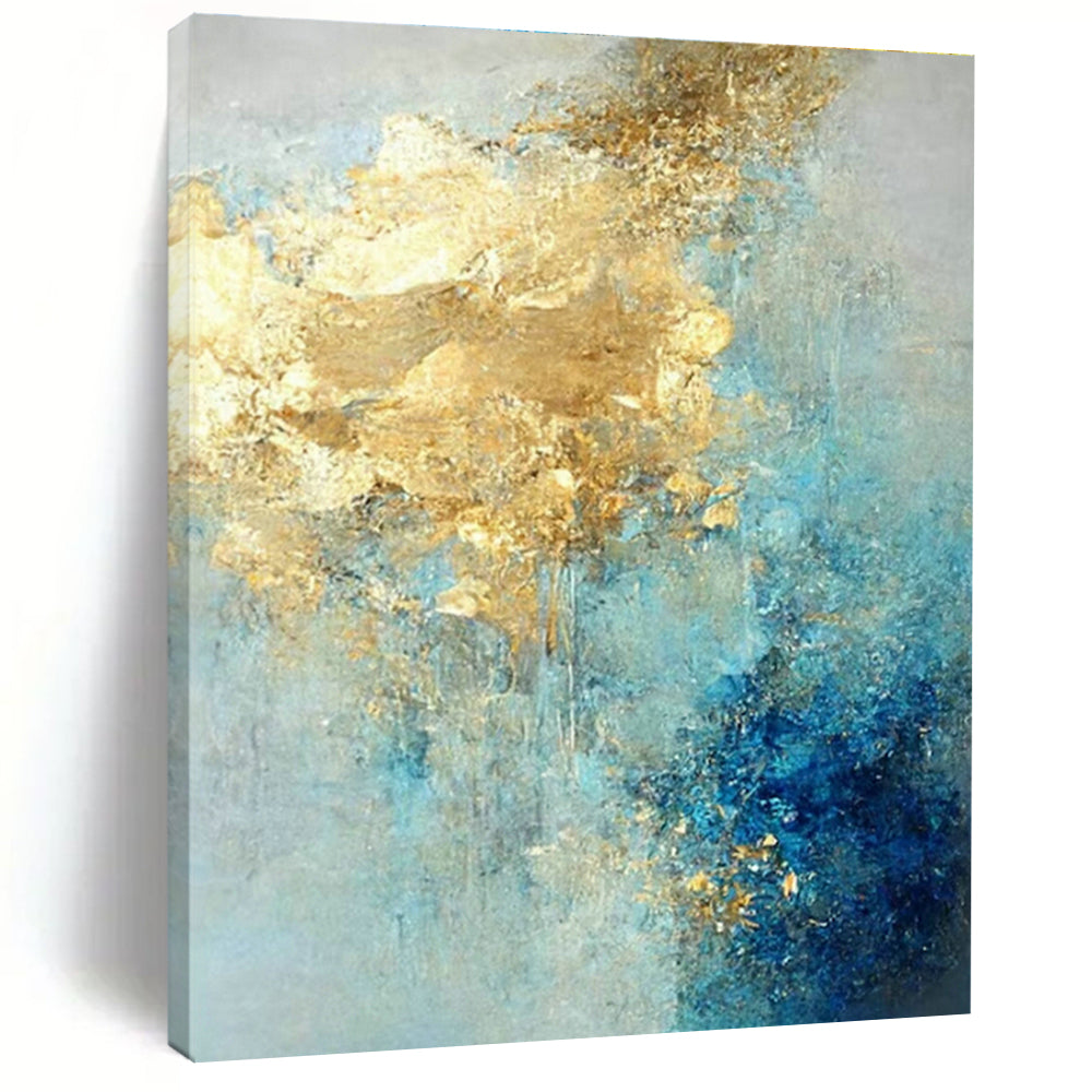 Extra-large Custom Handmade Abstract Painting for Entryway Coat Check Wall and Hallway Display Shelf Wall DLZ1922