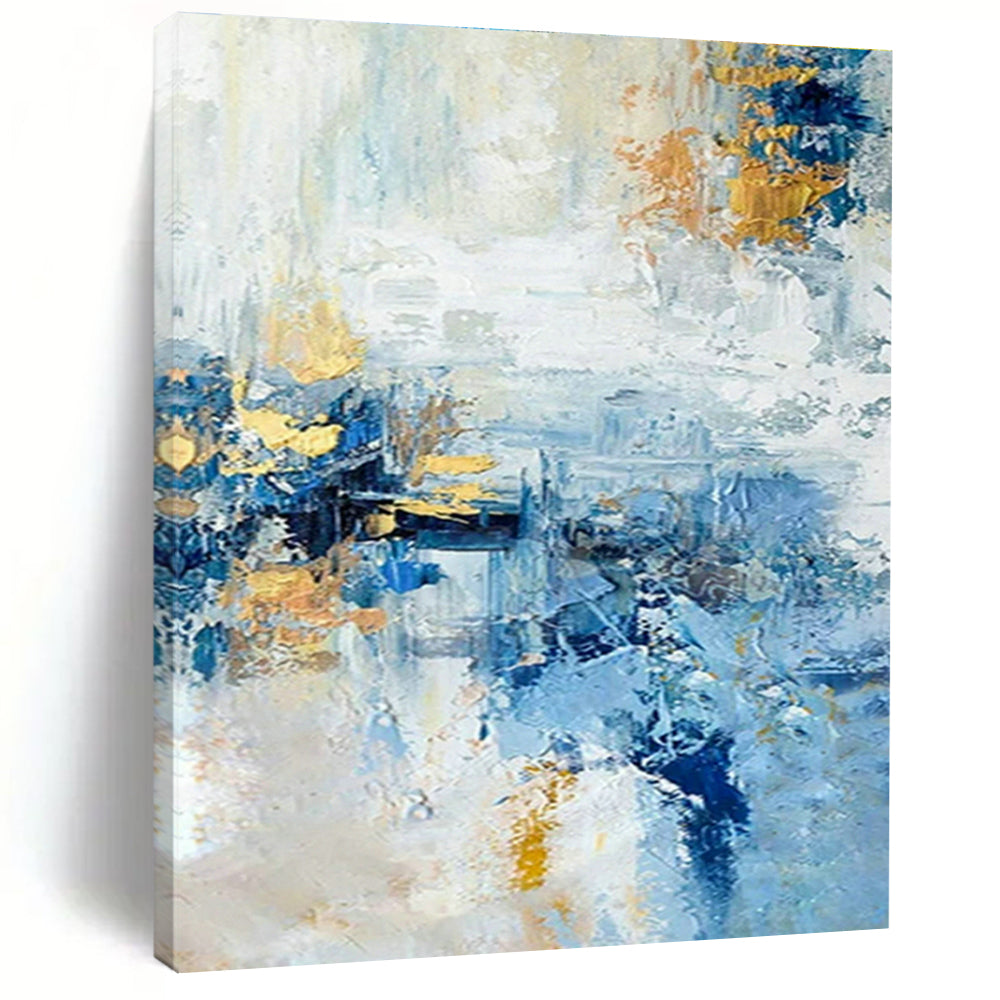 Large Hand-Painted Abstract Painting for Dining Room and Cottage Entryway DLZ1488