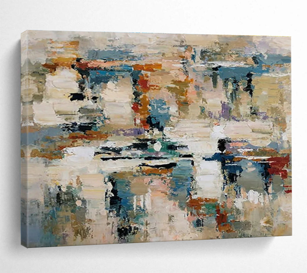 Multicolor Textured Abstract Mosaic Painting THY012