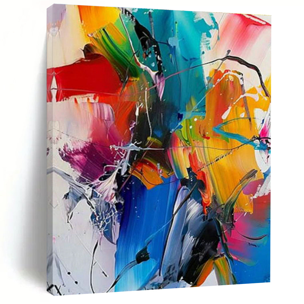 Extra - Large Custom Hand - Painted Abstract Painting for Bedroom, Create a Comfortable Sleeping Environment DLZ0357