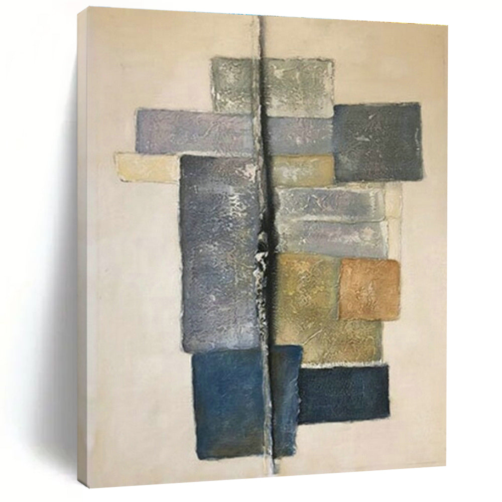 Original Handmade Abstract Canvas for Bedroom and Cottage Hallway DLZ1605