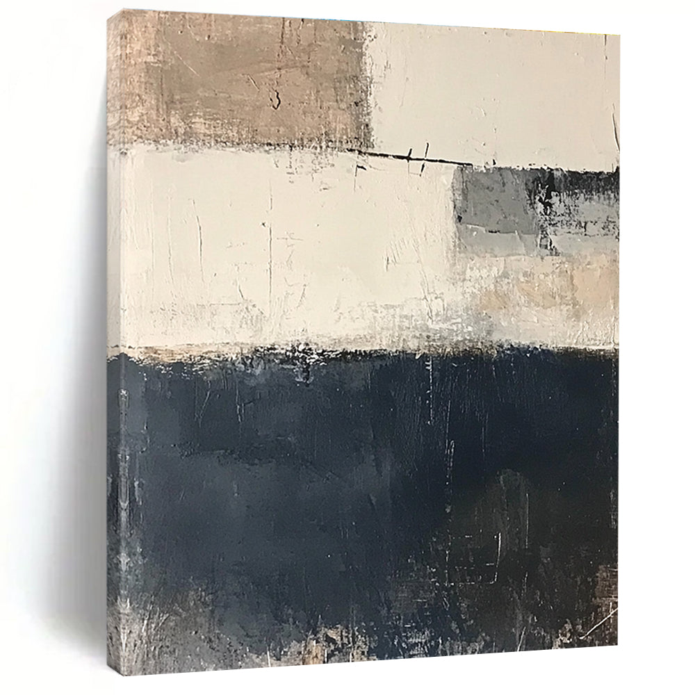 Neutral Tones Abstract Painting with Textured Layers GER530