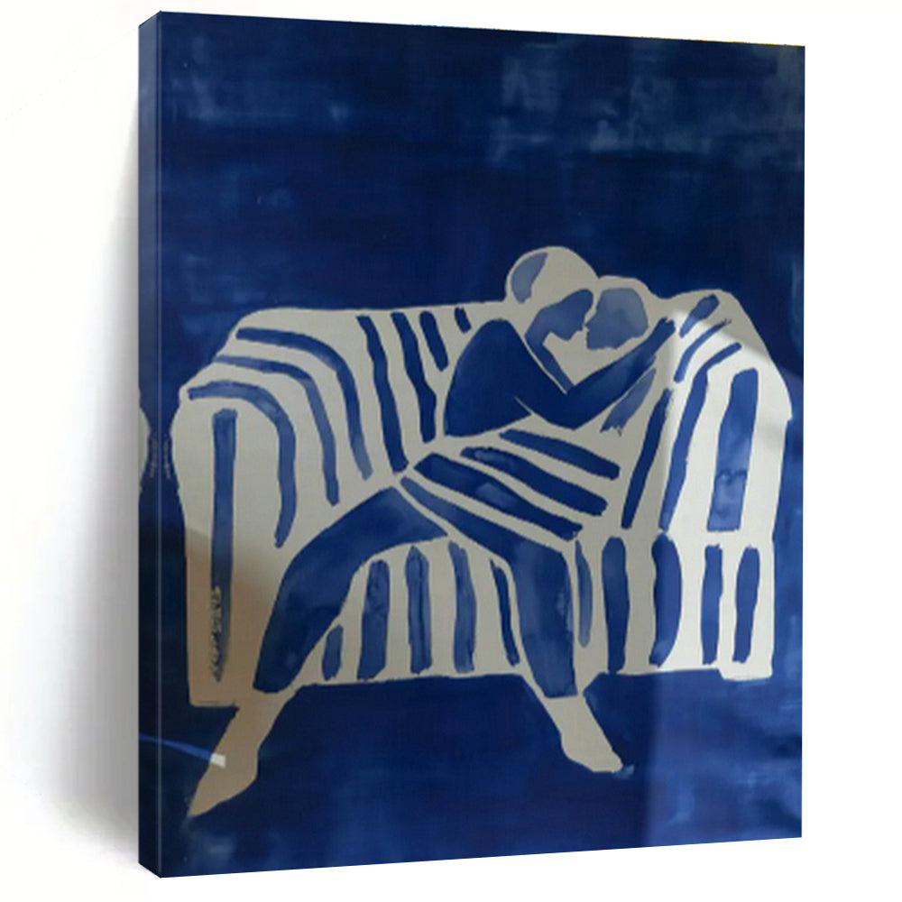 Massive Abstract Hand - Painted Art for Bedroom Nightstands & Cottage Hallway Mail Slots DLZ0692