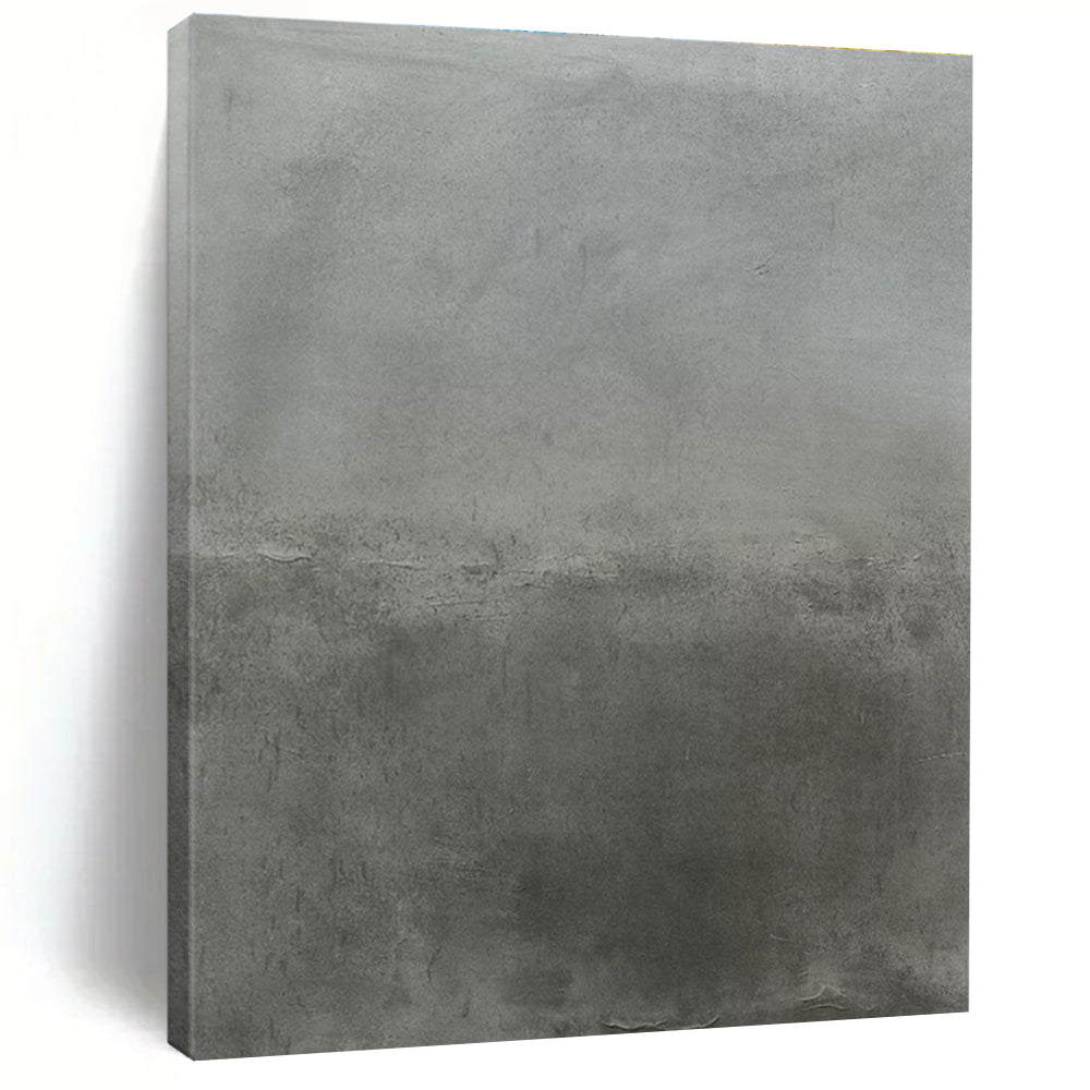 Gray Textured Abstract Painting with Subtle Layers ADGE520