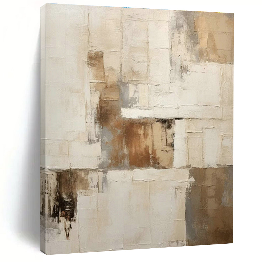 Hand - Painted Oversized Abstract Gem for Living Room & Office DLZ1317