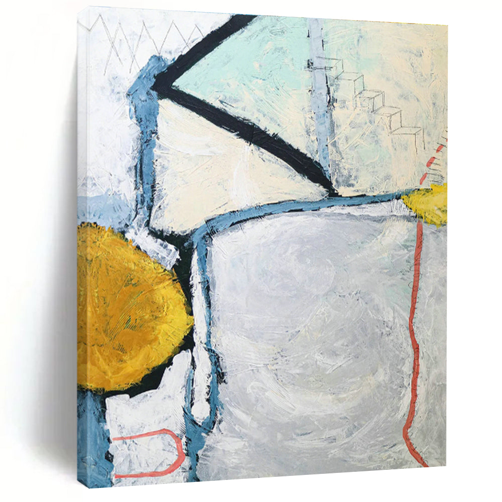 Vastly Extended Custom - Painted Abstract Wall Hanging for Living Room & Hallway DLZ1112