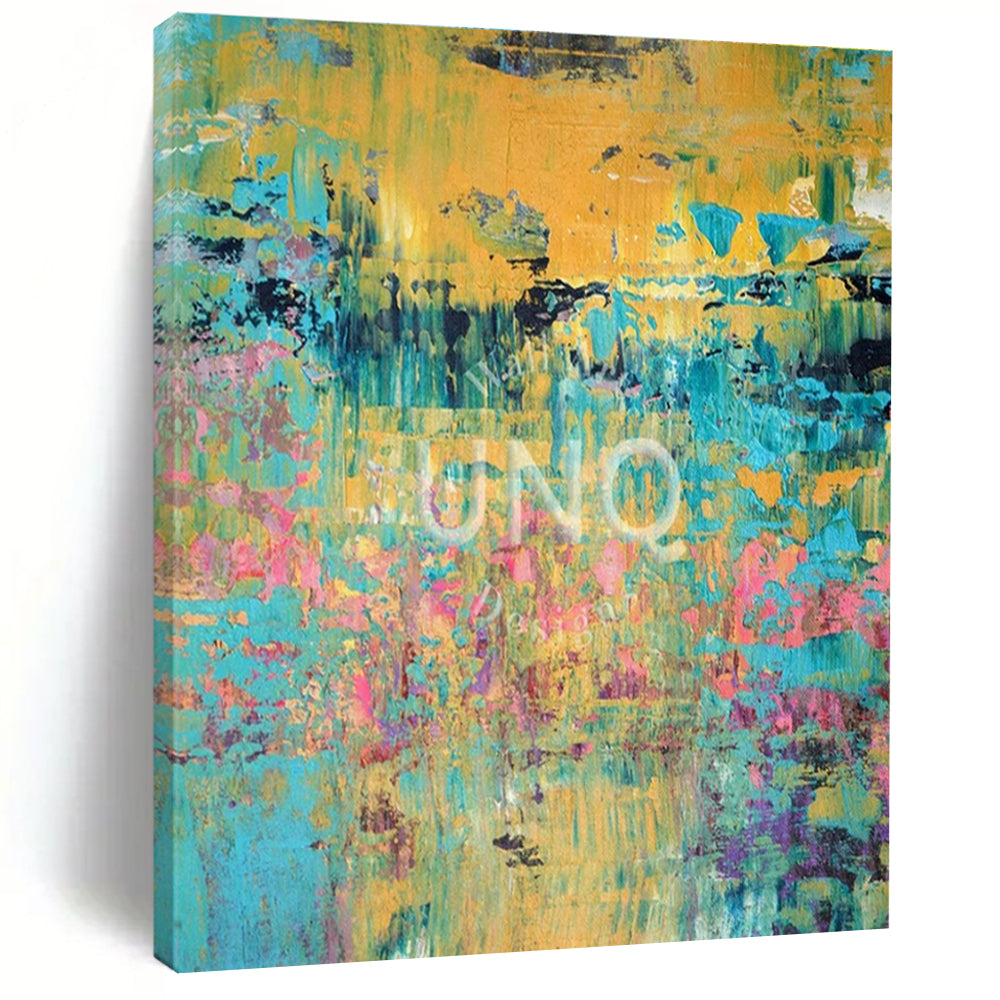 Handmade Abstract Art for Cottage Office Headphone Hook Rail Wall & Hallway Umbrella Stand Interior Wall DLZ1813