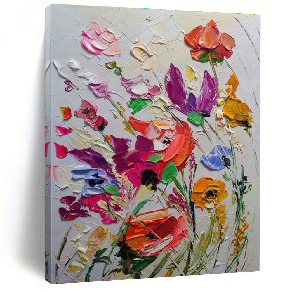 Vivid Flower - filled Abstract Painting ADGE265
