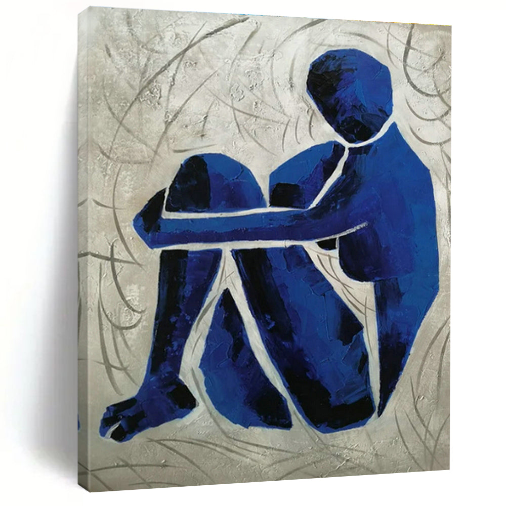 Large Custom Handmade Abstract Wall Art for Cottage Bedroom Scarf Hanger Rod Wall & Living Room Magazine Organizer Wall DLZ1792