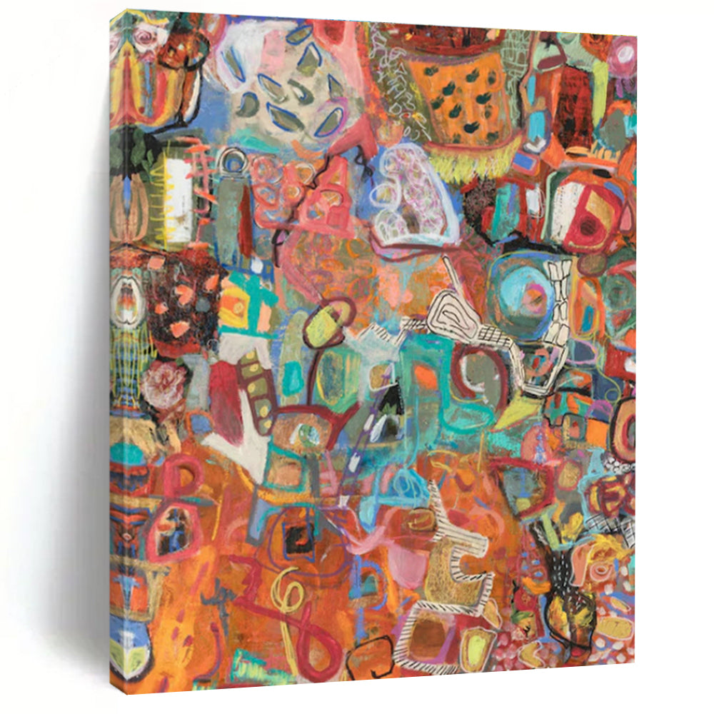 Gigantic Custom-Built Handmade Abstract Painting for Dining Room & Hallway DLZ2078