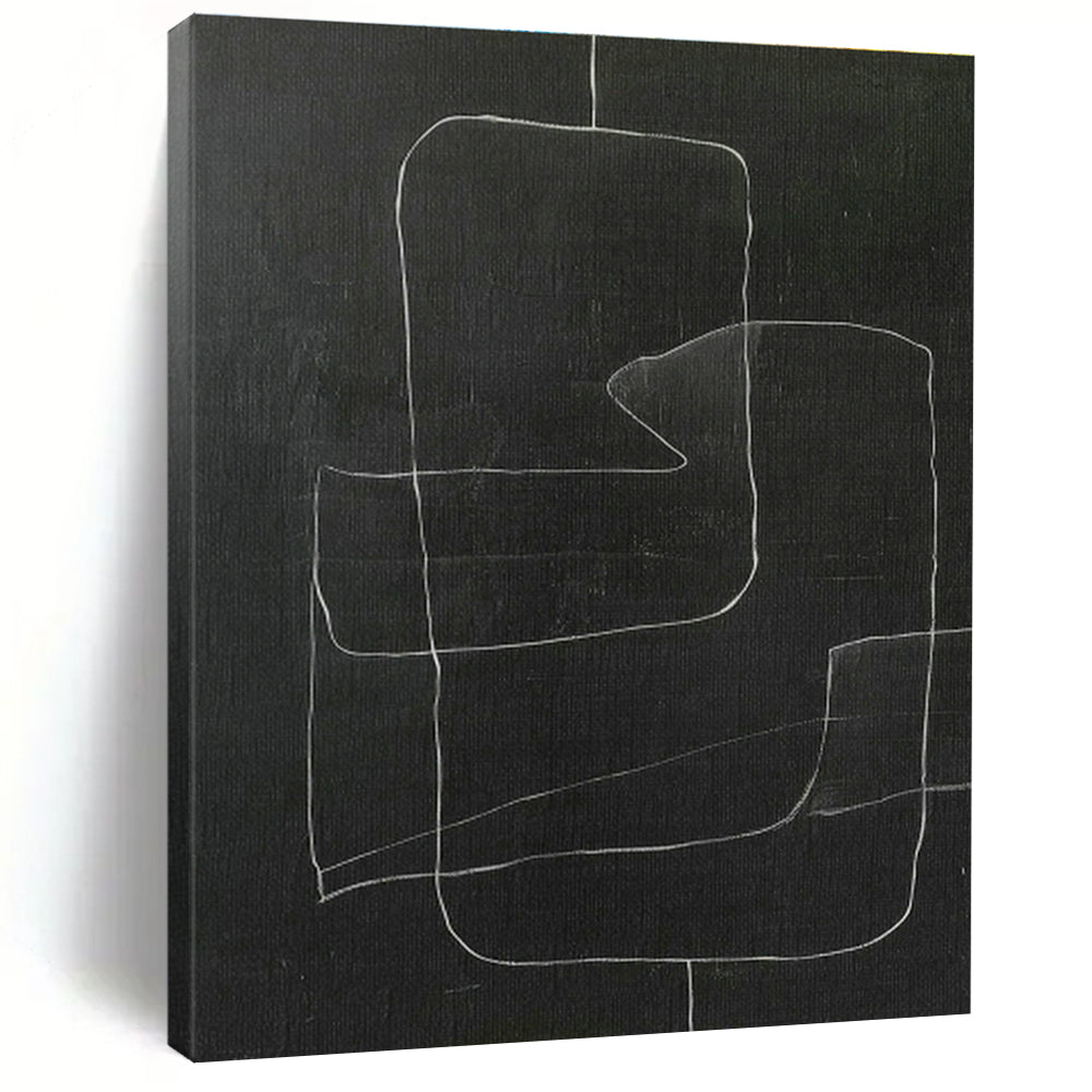 Colossal Hand-Painted Abstract Wall Hanging for Cottage Dining Room & Entryway DLZ1157