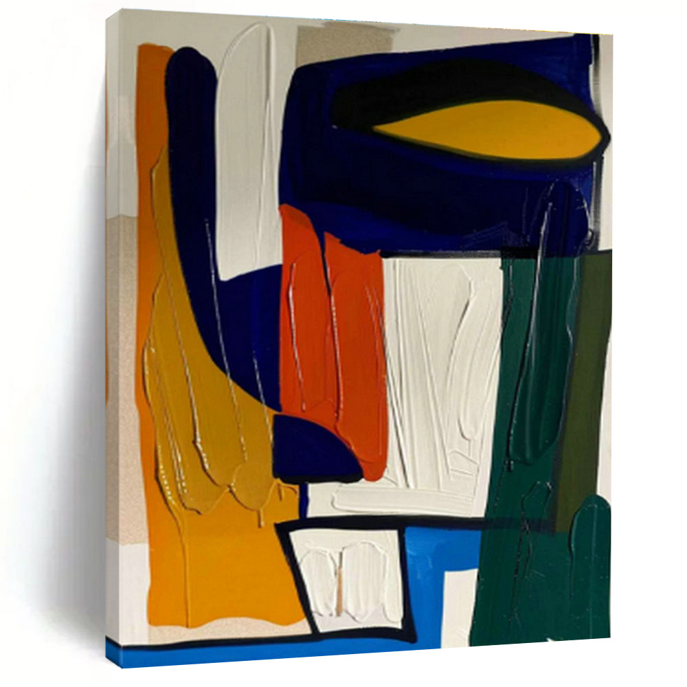 Oversized Custom Abstract Artwork for Dining Room & Entryway DLZ1194
