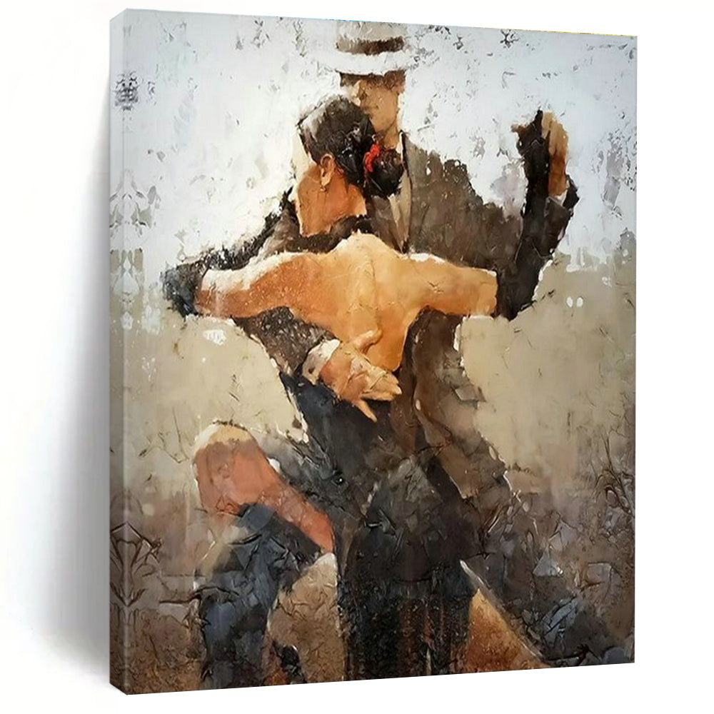 Handmade Abstract Canvas for Cottage Entryway & Living Room DLZ2336