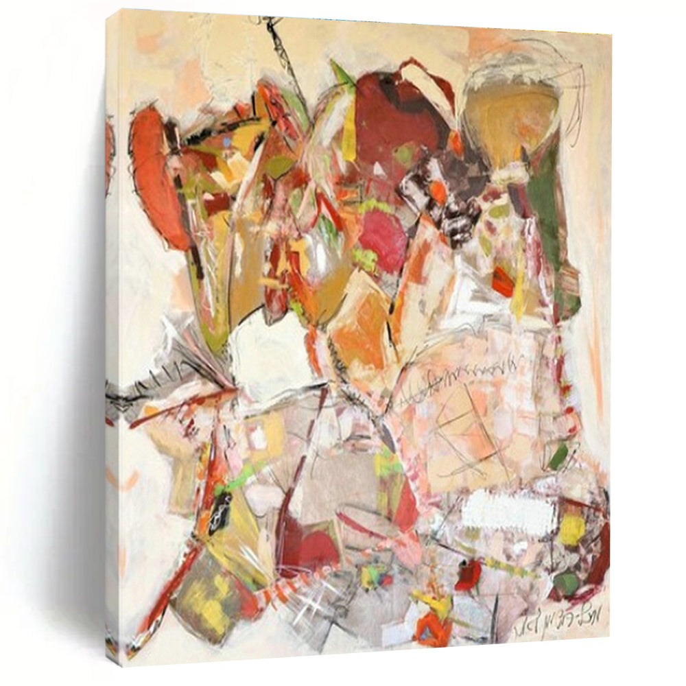 Vast Custom-Designed Handmade Abstract Canvas Art for Office & Bedroom DLZ2080