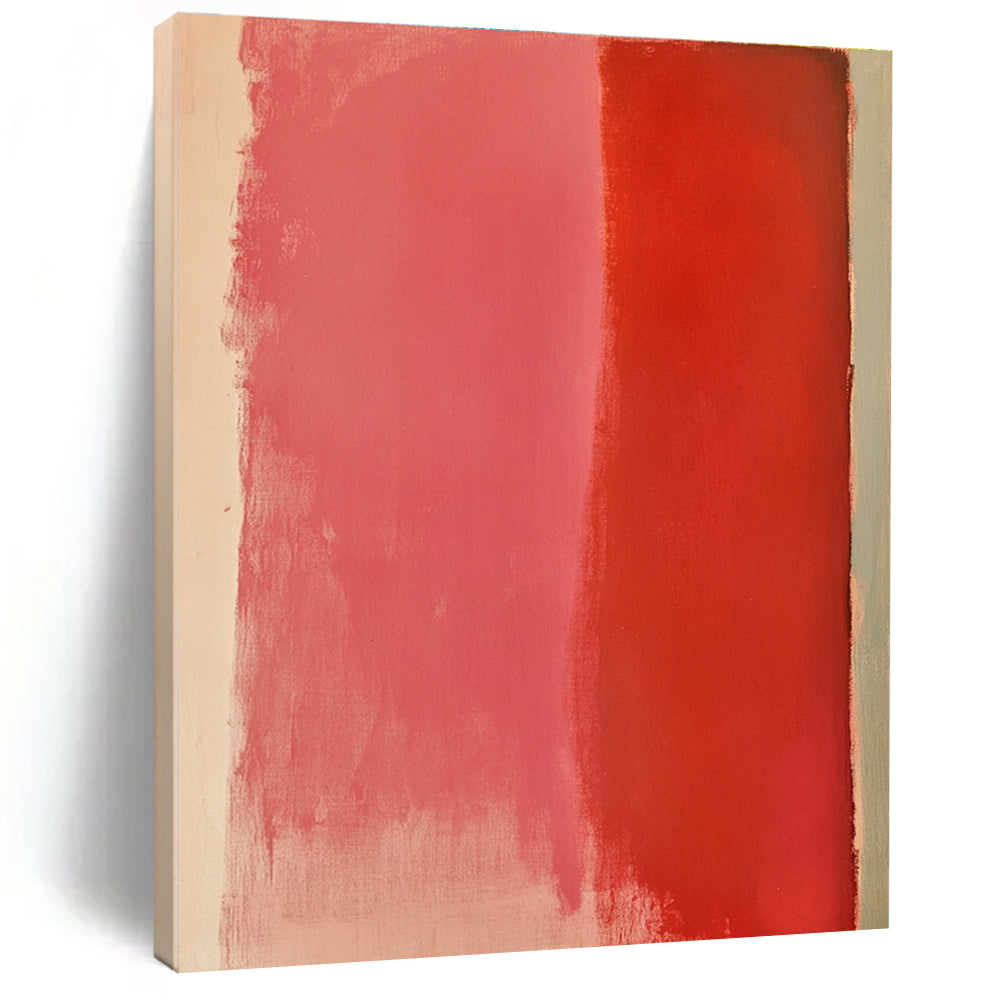 Pink and Red Abstract Painting with Gradual Hues GER133