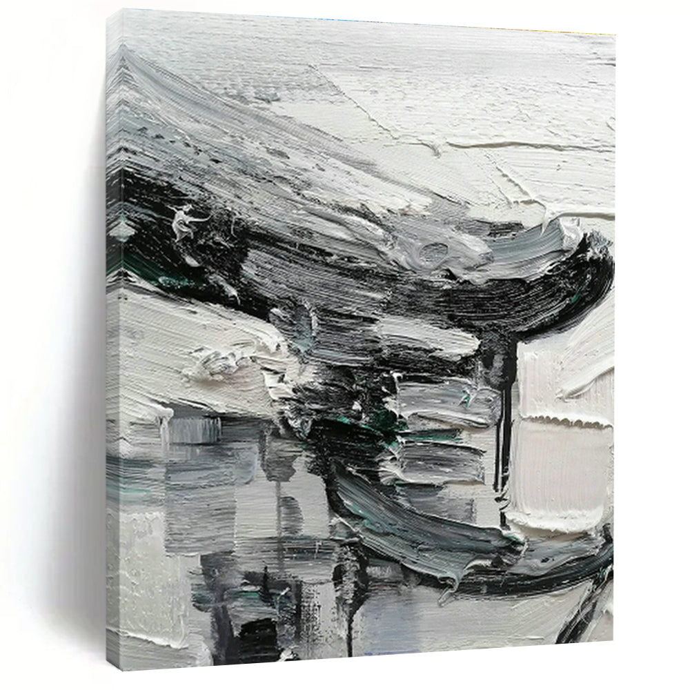 Large Handcrafted Abstract Painting for Dining Room & Entryway DLZ1304