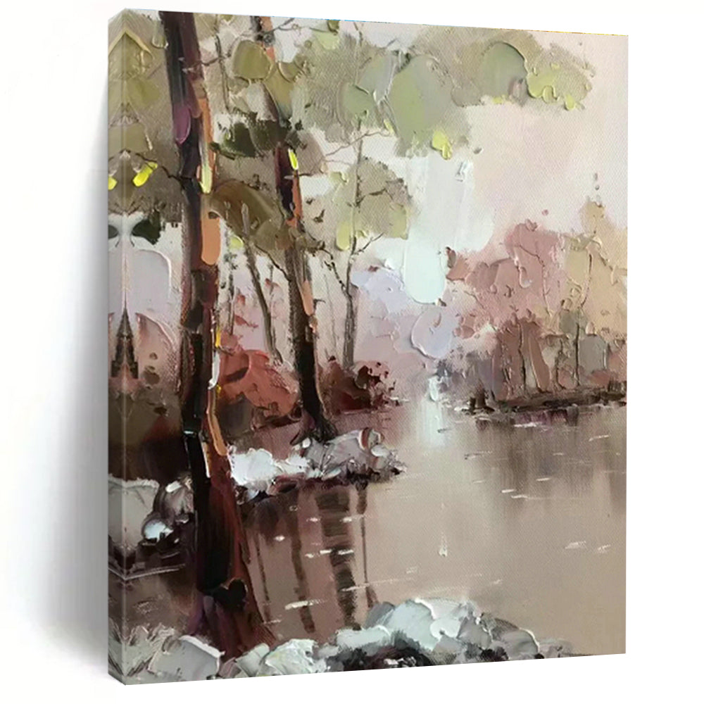 Oversized Handmade Abstract Canvas for Office & Hallway DLZ1303