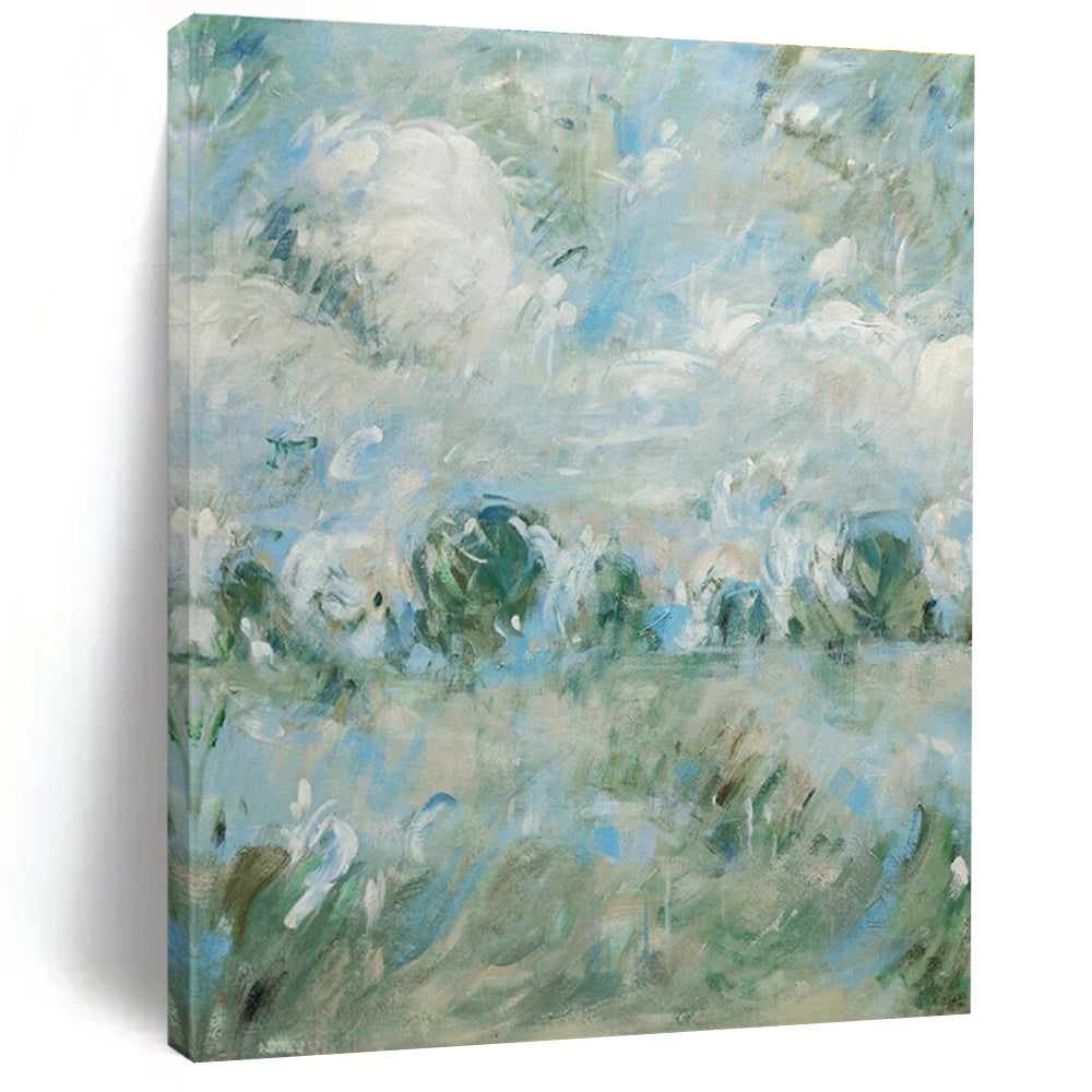 Custom - Designed Hand - Painted Abstract Art for Hallway Alcove Libraries & Cottage Entryway Doggy Corners DLZ0594