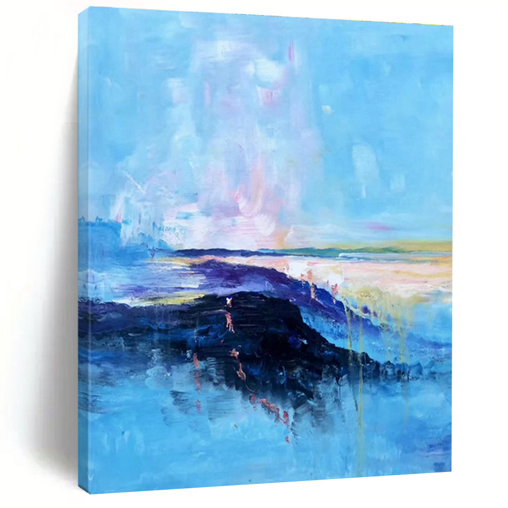 Ultra - Extended - Plus, Voice - Command - Driven Custom Abstract Paintings for Living Room Convenience DLZ0505