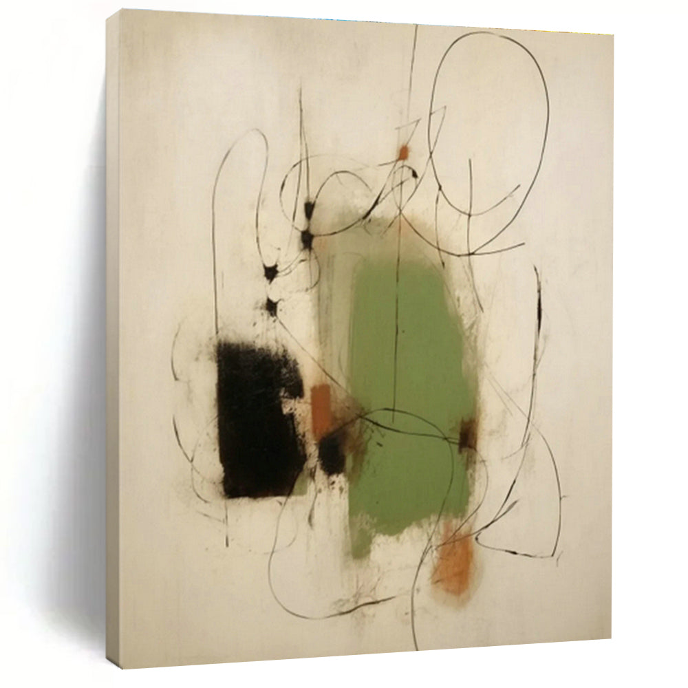 Extra - Vast Hand - Painted Abstract Canvases for Bedroom Window Walls & Cottage Hallway Storage Benches DLZ0829