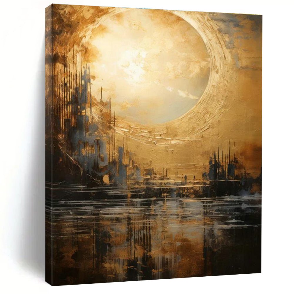 Hand-Painted Abstract Artwork for Entryway & Office DLZ2326