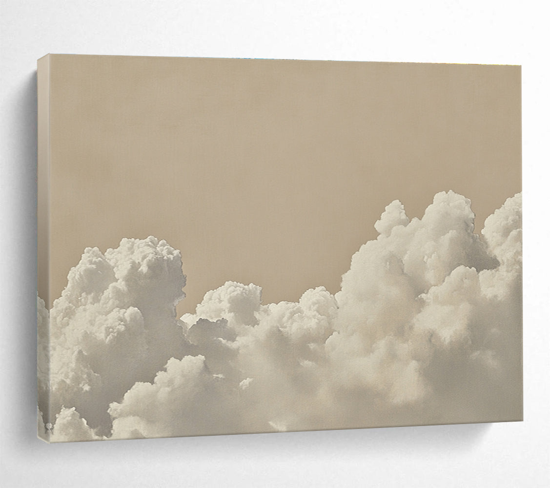 Beige Cloud - Serene Sky Abstract Painting DYP046
