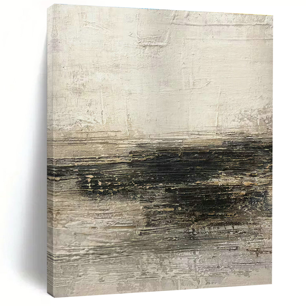 Oversized Custom Hand-Painted Abstract Canvas for Cottage Living Room Firewood Storage Nook and Office Supply Cabinet Wall DLZ1883