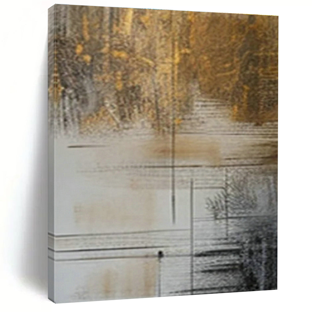 Bespoke Hand-Painted Oversized Abstract Canvas for Dining Room & Entryway DLZ0987
